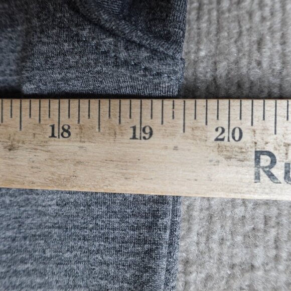 01 Algo Sweater Small Gray 1/4 Zip Waffle Thermal Pullover - Picture 5 of 5